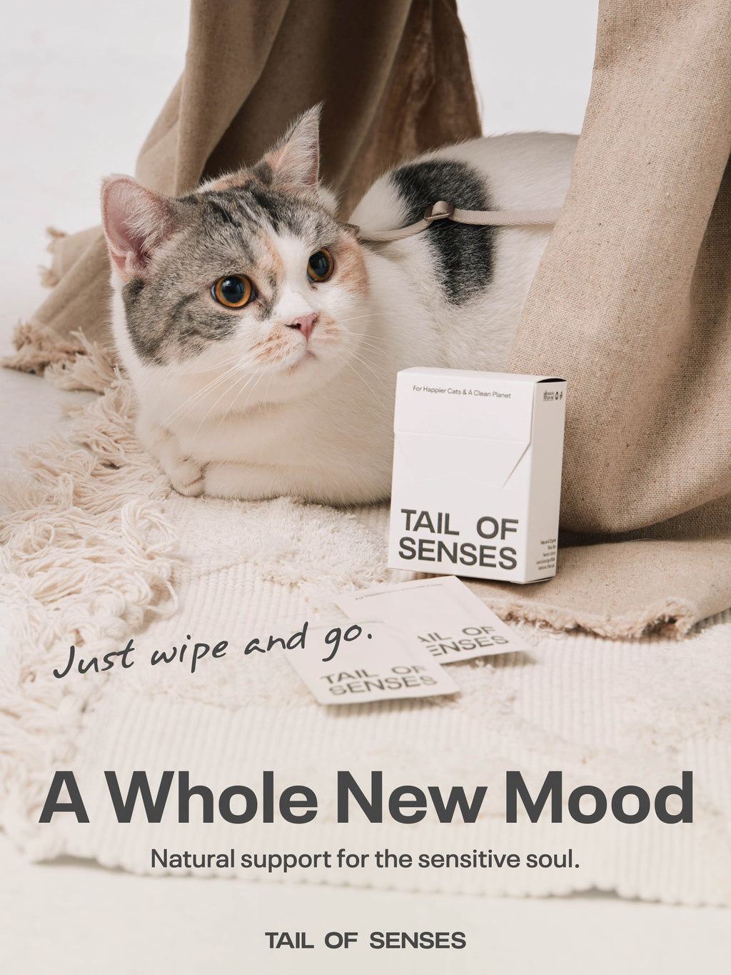 Natural Calming Wipes for Cat