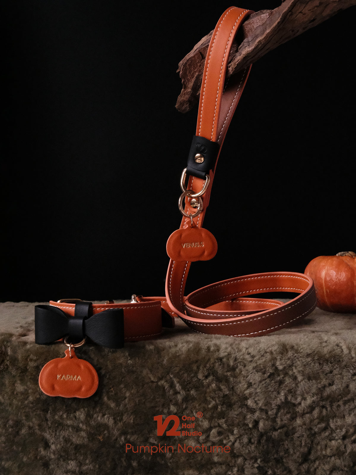 Pumpkin Nocturne | Personalised Dog Collar