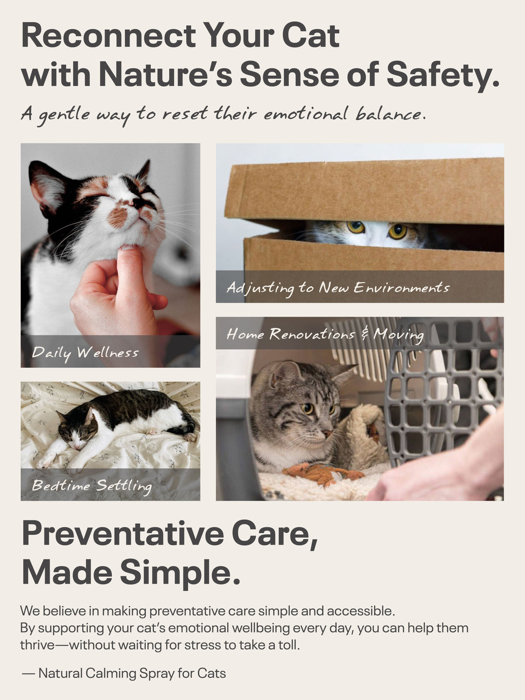Natural Calming Spray for CATS