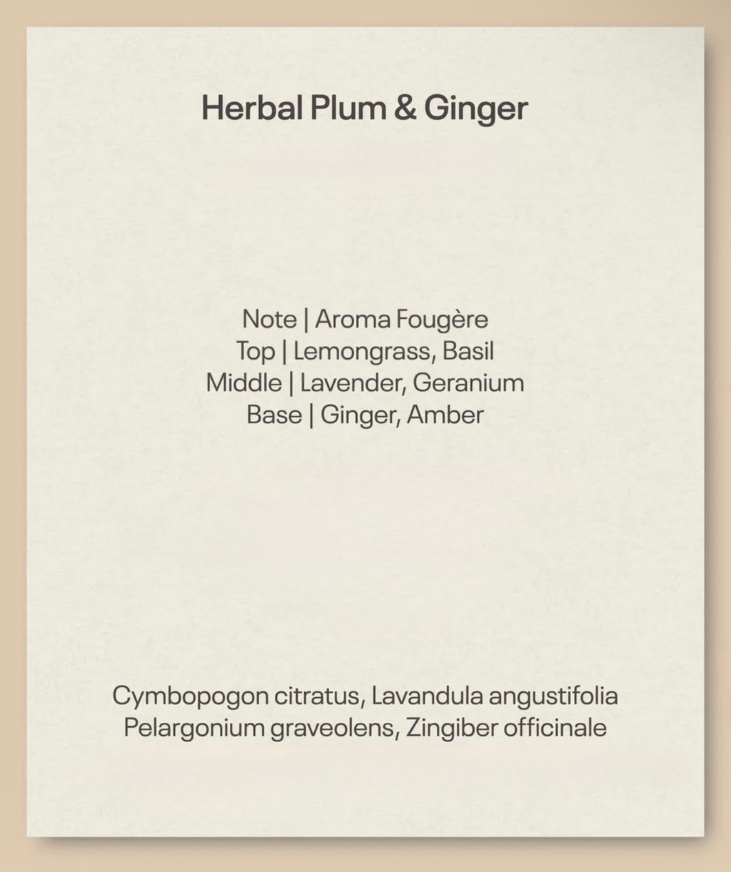 Pet-Friendly Aroma Reed Diffuser | Herbal Plum & Ginger