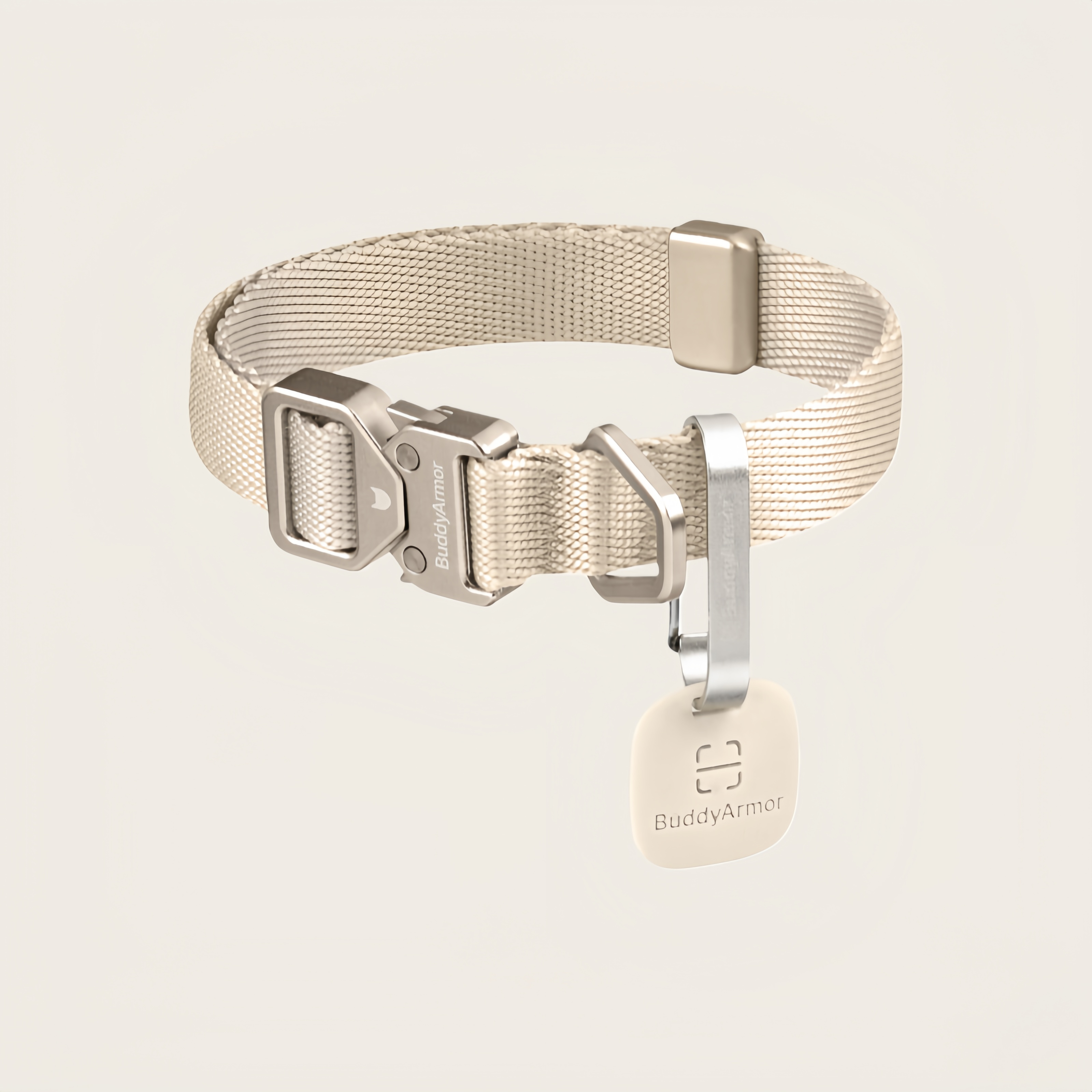 Light Alloy Dog Collar Pro + QR Code Tag