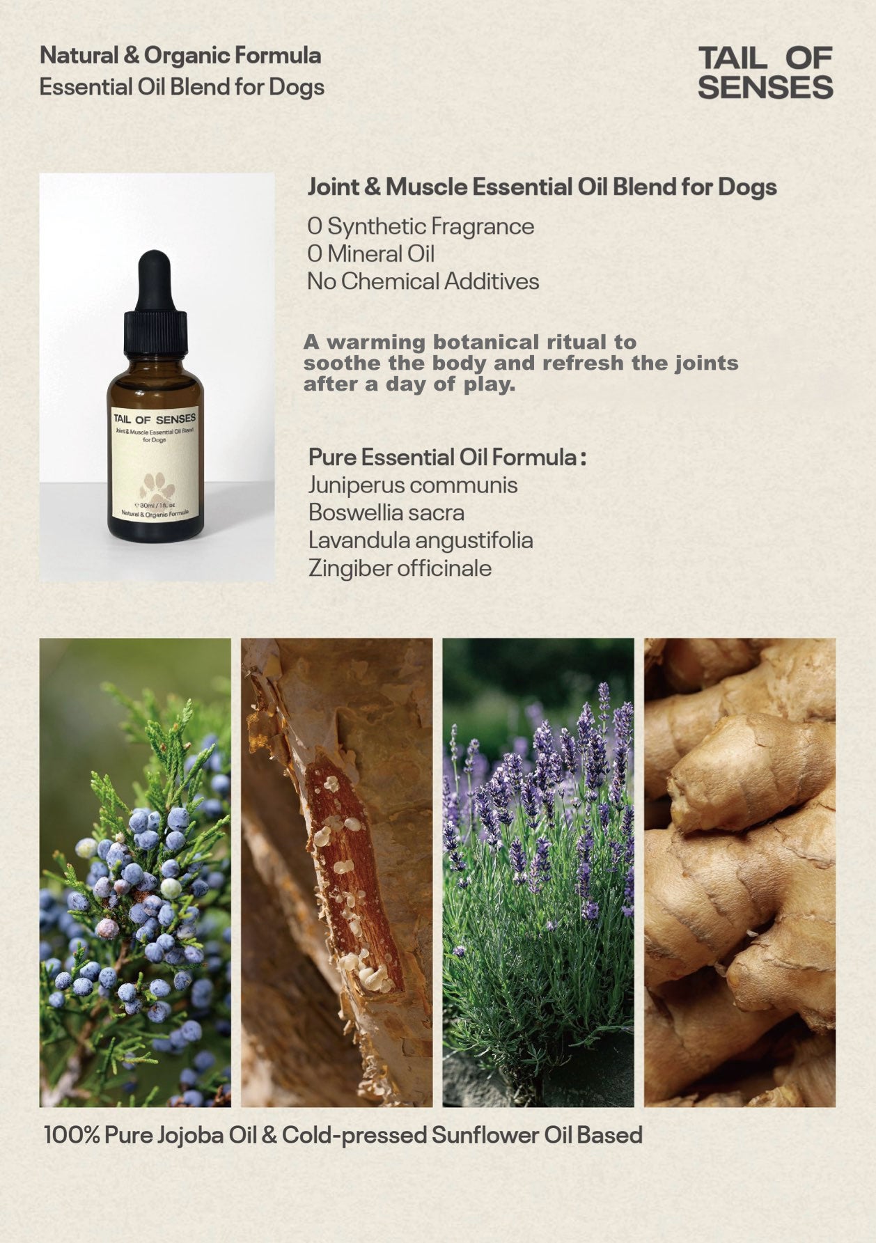 Joint & Muscle Essential Oil Blend for Dogs
