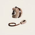 SPLITZ WALKING SET | PELUCHE | Handcrafted Premium Leather Collar + Leash